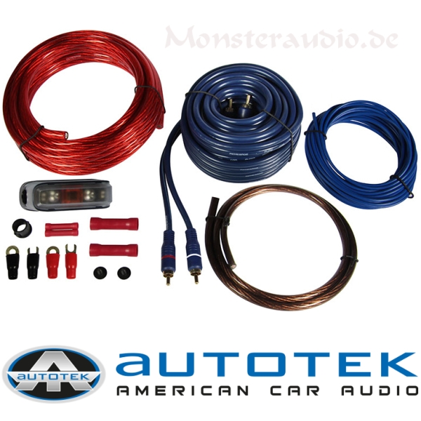 Autotek AWK10 10mm² Anschlusskit Verstärker Kabelset 10qmm